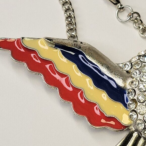 American Eagle Pendant Necklace Eagle Pendant Statement Bird Pendant - Picture 8 of 13